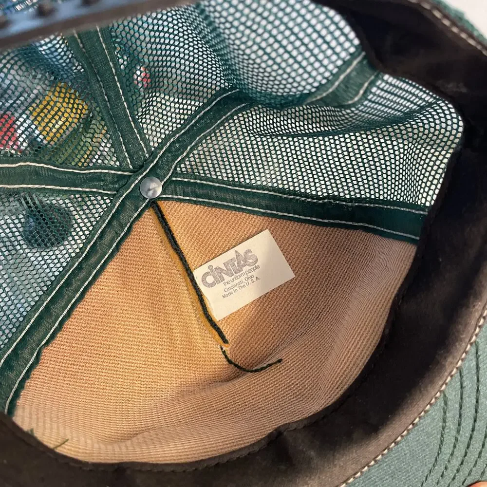Vintage A.C. Kissling co. sauer kraut. green trucker hat Foam Breakdown